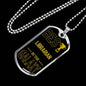 Best Librarian In The Galaxy Necklace Stainless Steel or 18k Gold Dog Tag w 24"-Express Your Love Gifts