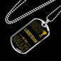 Best Logistician In The Galaxy Necklace Stainless Steel or 18k Gold Dog Tag w 24"-Express Your Love Gifts