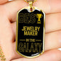 Best Maker In The Galaxy Necklace Stainless Steel or 18k Gold Dog Tag w 24"-Express Your Love Gifts