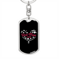 Best Mimi Mom Keychain Stainless Steel or 18k Gold Dog Tag Keyring-Express Your Love Gifts