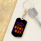 Best Mom Born in May Keychain Stainless Steel or 18k Gold Dog Tag Keyring-Express Your Love Gifts