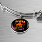 best mom dog Bracelet Stainless Steel or 18k Gold Circle Bangle-Express Your Love Gifts