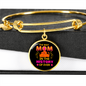 best mom dog Bracelet Stainless Steel or 18k Gold Circle Bangle-Express Your Love Gifts