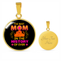 best mom dog Circle Necklace Stainless Steel or 18k Gold 18-22"-Express Your Love Gifts