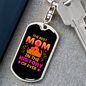 best mom dog Keychain Stainless Steel or 18k Gold Dog Tag Keyring-Express Your Love Gifts