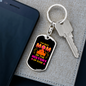 best mom dog Keychain Stainless Steel or 18k Gold Dog Tag Keyring-Express Your Love Gifts