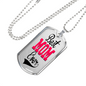 Best Mom Ever Dog Tag Stainless Steel or 18k Gold 24" Chain-Express Your Love Gifts
