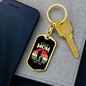 Best Mom Ever Ever Keychain Stainless Steel or 18k Gold Dog Tag Keyring-Express Your Love Gifts