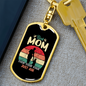 Best Mom Ever Ever Keychain Stainless Steel or 18k Gold Dog Tag Keyring-Express Your Love Gifts
