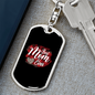 Best Mom Ever Heart Keychain Stainless Steel or 18k Gold Dog Tag Keyring-Express Your Love Gifts