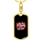 Best Mom Ever Heart Keychain Stainless Steel or 18k Gold Dog Tag Keyring-Express Your Love Gifts