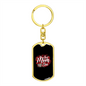 Best Mom Ever Heart Keychain Stainless Steel or 18k Gold Dog Tag Keyring-Express Your Love Gifts