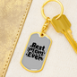 Best Mom Ever Plain Keychain Stainless Steel or 18k Gold Dog Tag Keyring-Express Your Love Gifts