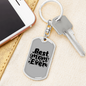 Best Mom Ever Plain Keychain Stainless Steel or 18k Gold Dog Tag Keyring-Express Your Love Gifts