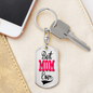 Best Mom Ever Swivel Keychain Dog Tag Stainless Steel or 18k Gold-Express Your Love Gifts
