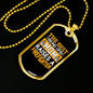Best Mom Of Firefighter Gift Stainless Steel or 18k Gold Dog Tag 24" Chain-Express Your Love Gifts