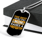 Best Mom Of Firefighter Gift Stainless Steel or 18k Gold Dog Tag 24" Chain-Express Your Love Gifts