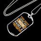 Best Mom Of Firefighter Gift Stainless Steel or 18k Gold Dog Tag 24" Chain-Express Your Love Gifts