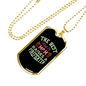 Best Mom Raises Firefighter Gift Stainless Steel or 18k Gold Dog Tag 24" Chain-Express Your Love Gifts