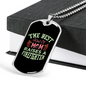Best Mom Raises Firefighter Gift Stainless Steel or 18k Gold Dog Tag 24" Chain-Express Your Love Gifts