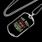 Best Mom Raises Firefighter Gift Stainless Steel or 18k Gold Dog Tag 24" Chain-Express Your Love Gifts
