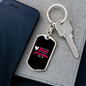 Best Moms Get Promoted Keychain Stainless Steel or 18k Gold Dog Tag Keyring-Express Your Love Gifts