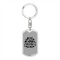 Best Mother-in Law Ever Mom Keychain Stainless Steel or 18k Gold Dog Tag Keyring-Express Your Love Gifts