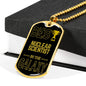 Best Nuclear Scientist In The Galaxy Necklace Stainless Steel or 18k Gold Dog Tag w 24"-Express Your Love Gifts