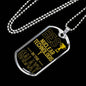 Best Nuclear Technologist In The Galaxy Necklace Stainless Steel or 18k Gold Dog Tag w 24"-Express Your Love Gifts
