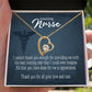Best Nursing Care Healthcare Medical Worker Nurse Appreciation Gift Forever Necklace w Message Card-Express Your Love Gifts