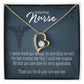Best Nursing Care Healthcare Medical Worker Nurse Appreciation Gift Forever Necklace w Message Card-Express Your Love Gifts