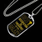 Best Occupational Therapist In The Galaxy Necklace Stainless Steel or 18k Gold Dog Tag w 24"-Express Your Love Gifts
