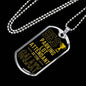 Best Parking Lot Attendant In The Galaxy Necklace Stainless Steel or 18k Gold Dog Tag w 24"-Express Your Love Gifts
