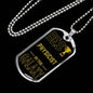 Best Physicist In The Galaxy Necklace Stainless Steel or 18k Gold Dog Tag w 24"-Express Your Love Gifts