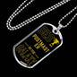 Best Postmaster In The Galaxy Necklace Stainless Steel or 18k Gold Dog Tag w 24"-Express Your Love Gifts