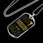 Best RadiationTherapist In The Galaxy Necklace Stainless Steel or 18k Gold Dog Tag w 24"-Express Your Love Gifts