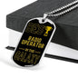 Best Radio Operator In The Galaxy Necklace Stainless Steel or 18k Gold Dog Tag w 24"-Express Your Love Gifts
