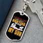 Best Son Hunter'S Keychain Gift Stainless Steel or 18k Gold Dog Tag Keyring-Express Your Love Gifts