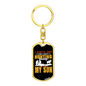 Best Son Hunter'S Keychain Gift Stainless Steel or 18k Gold Dog Tag Keyring-Express Your Love Gifts