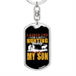 Best Son Hunter'S Keychain Gift Stainless Steel or 18k Gold Dog Tag Keyring-Express Your Love Gifts