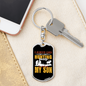 Best Son Hunter'S Keychain Gift Stainless Steel or 18k Gold Dog Tag Keyring-Express Your Love Gifts