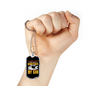 Best Son Hunting Necklace Stainless Steel or 18k Gold Dog Tag 24" Chain-Express Your Love Gifts