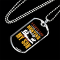 Best Son Hunting Necklace Stainless Steel or 18k Gold Dog Tag 24" Chain-Express Your Love Gifts