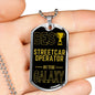 Best Streetcar Operator In The Galaxy Necklace Stainless Steel or 18k Gold Dog Tag w 24"-Express Your Love Gifts