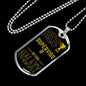 Best Supervisor In The Galaxy Necklace Stainless Steel or 18k Gold Dog Tag w 24"-Express Your Love Gifts