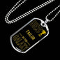 Best Tailor In The Galaxy Necklace Stainless Steel or 18k Gold Dog Tag w 24"-Express Your Love Gifts