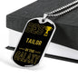 Best Tailor In The Galaxy Necklace Stainless Steel or 18k Gold Dog Tag w 24"-Express Your Love Gifts