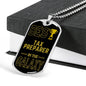 Best Tax Preparer In The Galaxy Necklace Stainless Steel or 18k Gold Dog Tag w 24"-Express Your Love Gifts