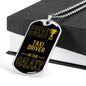 Best Taxi Driver In The Galaxy Necklace Stainless Steel or 18k Gold Dog Tag w 24"-Express Your Love Gifts