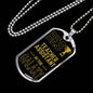 Best Teacher Assistant In The Galaxy Necklace Stainless Steel or 18k Gold Dog Tag w 24"-Express Your Love Gifts